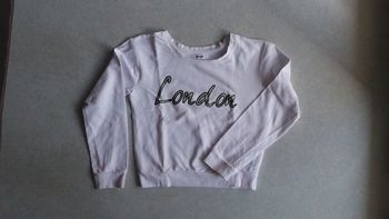 Sweat blanc imprimé London