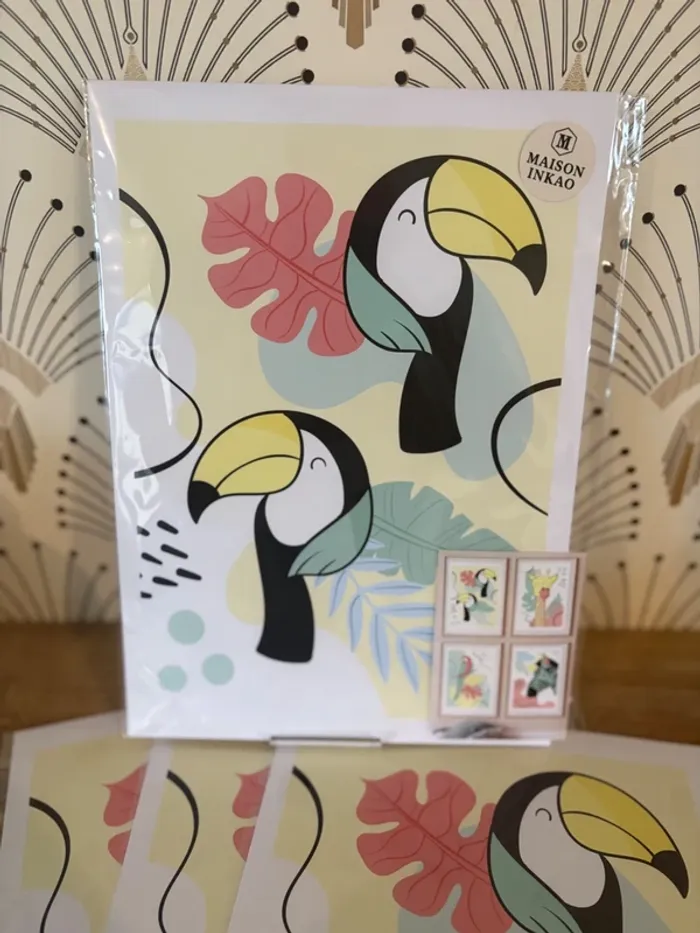 Affiches “Jungle Pop” pour chambre enfant