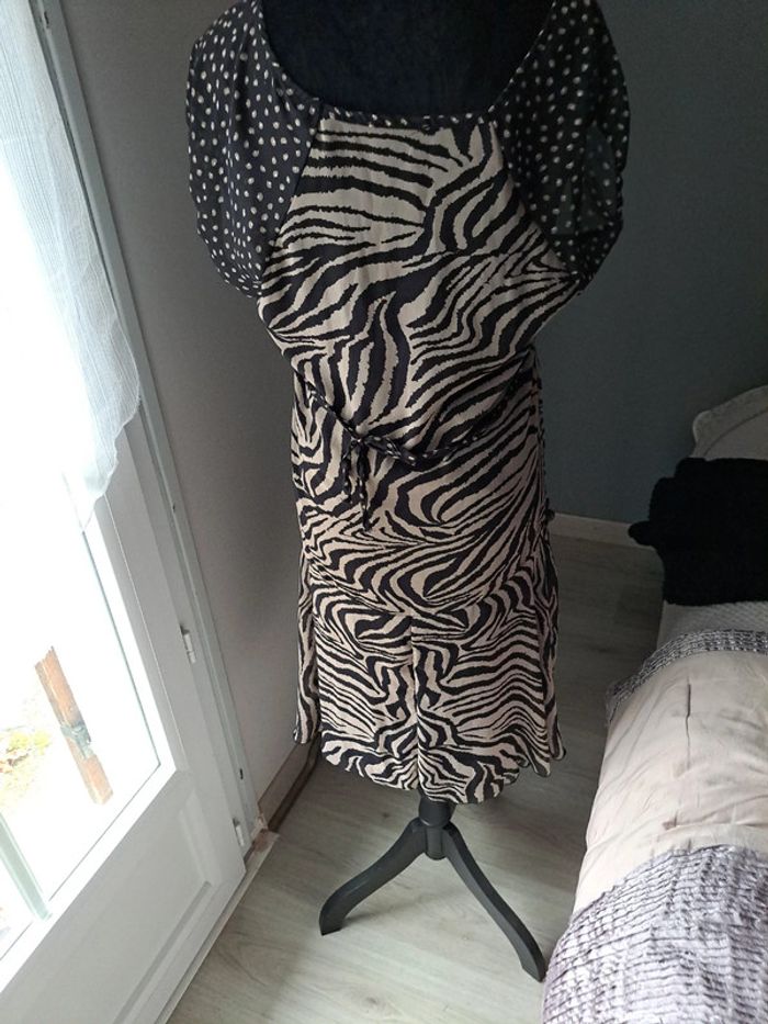 robe marron voile - photo numéro 8