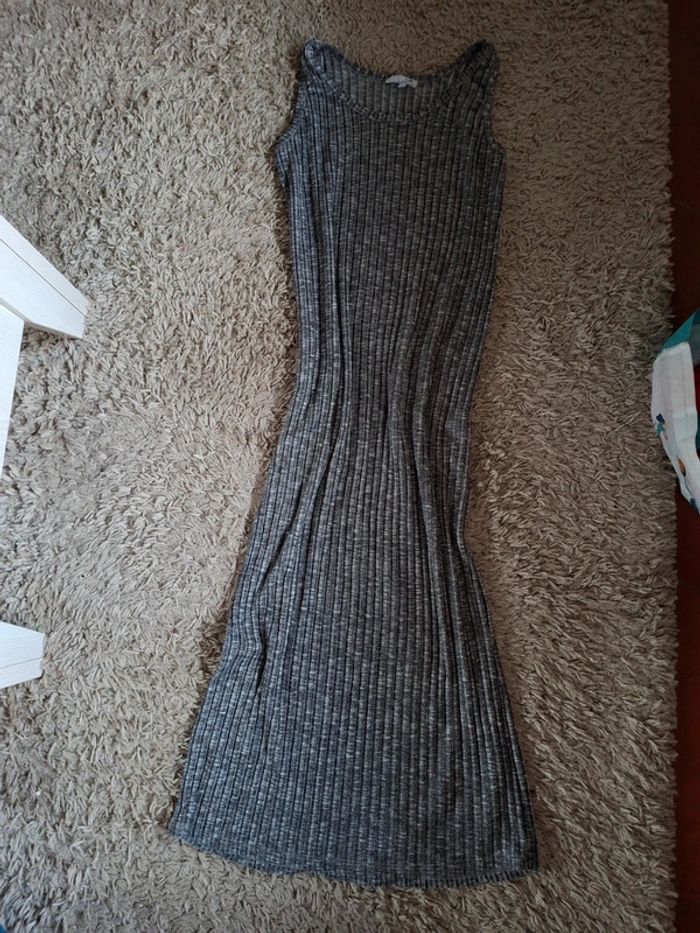 Magnifique robe longue gris femme taille m la halle