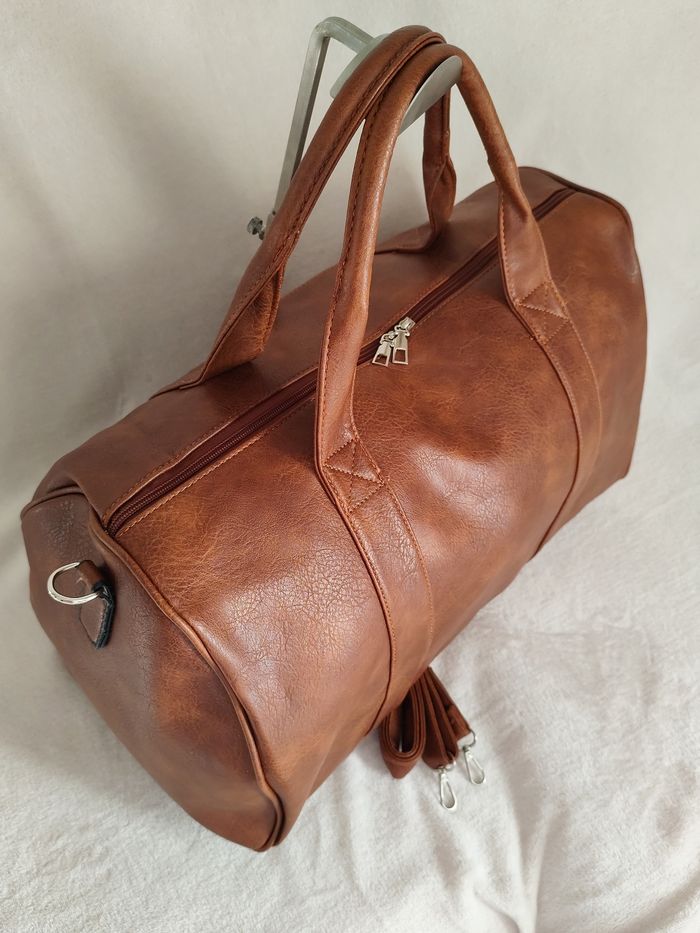 Sac de voyage week-end camel top tendance - photo numéro 4