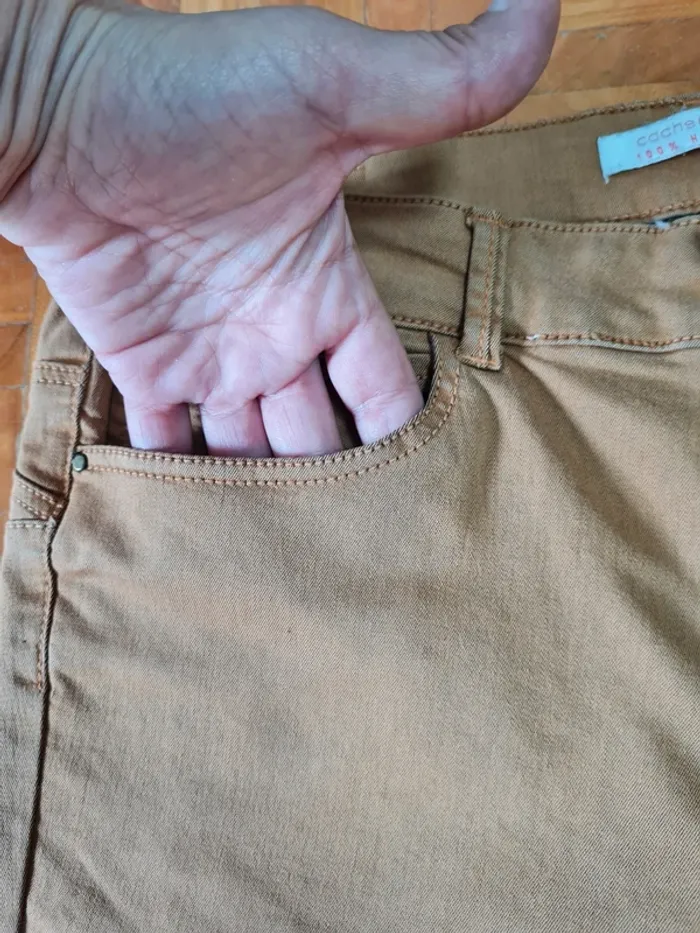 Pantalon femme taille basse Cache Cache T40 - photo numéro 3