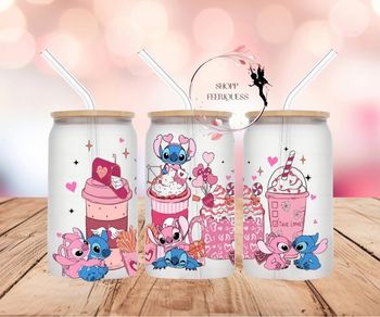 Stitch X Angel Smoothie - Gobelet en verre ❤️