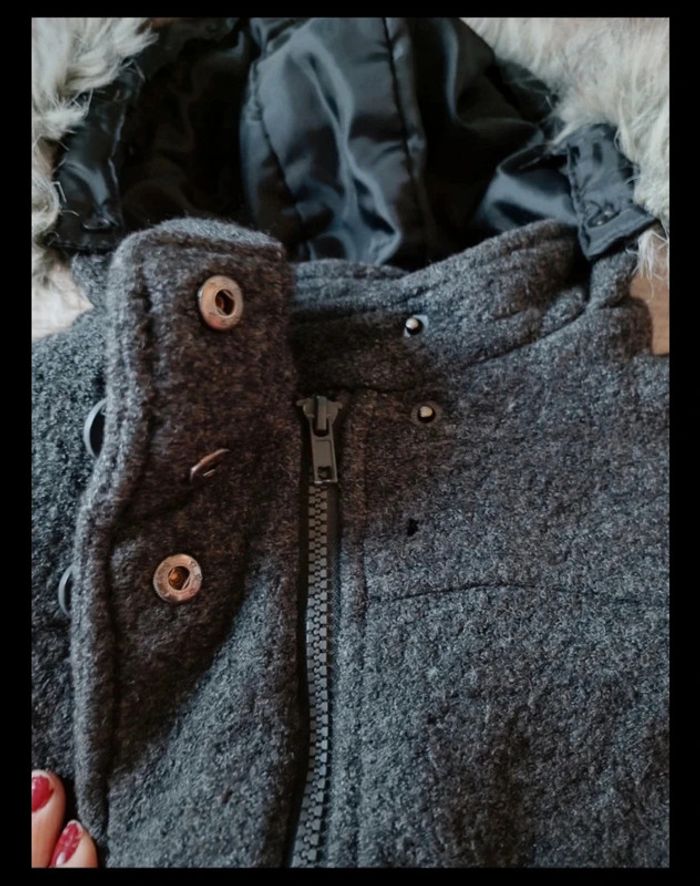 Manteau chaud fourrure amovible 3 ans tape à l'oeil - photo numéro 4