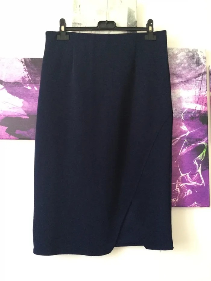 Jupe crayon marine taille 38
