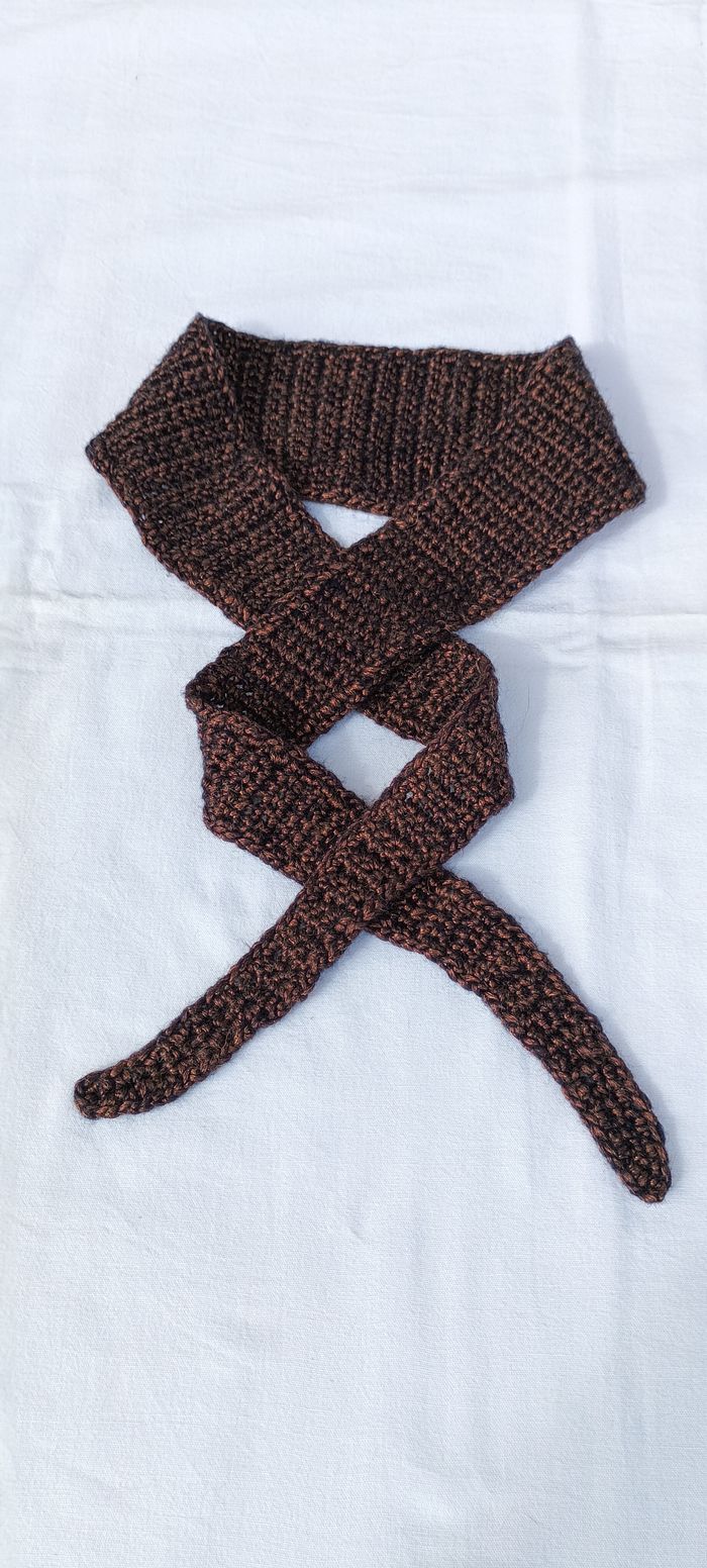Écharpe COPPER SHINE fait au crochet façon Sophie Scarf - photo numéro 4