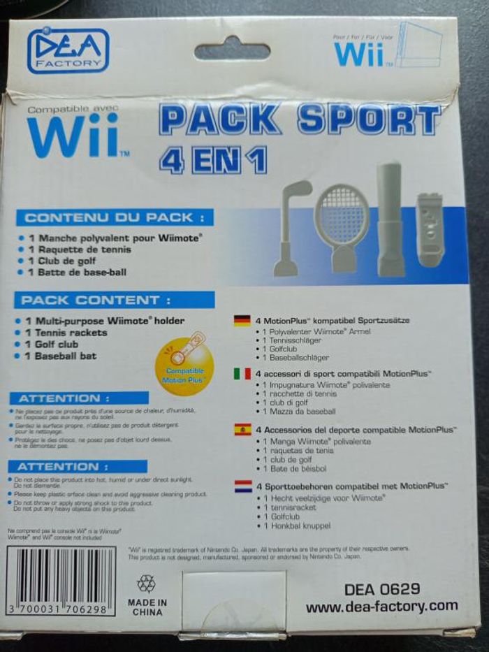 Nintendo - Wii - Pack accessoires sport - photo numéro 3