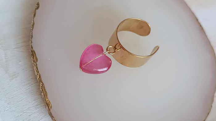 Jolie bague à breloques en acier inoxydable - photo numéro 2