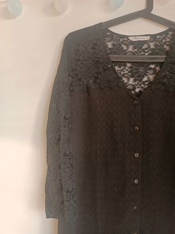Robe noire dentelle Majolica Taille S Neuf