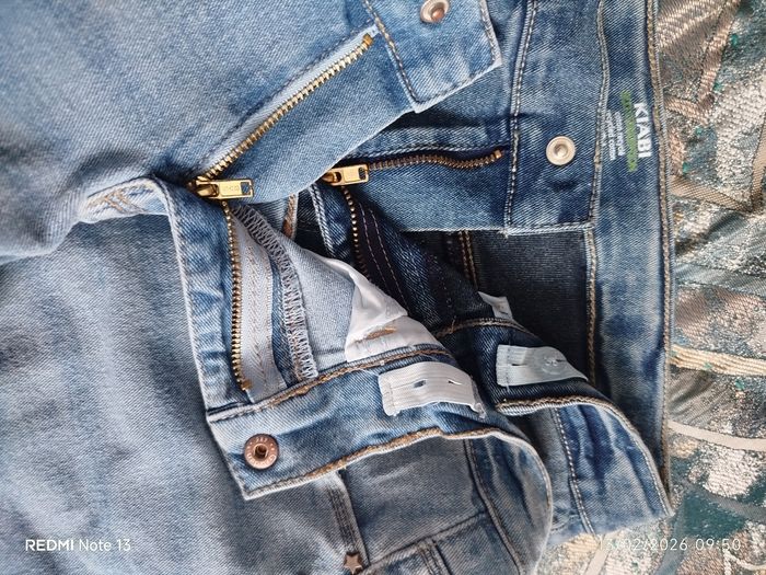 Lot 2 jeans droit ajustable (avec élastique) - photo numéro 6