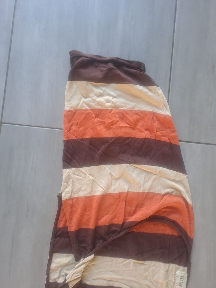 Top court effet boléro à rayures Anotah Taille 40 - photo numéro 3