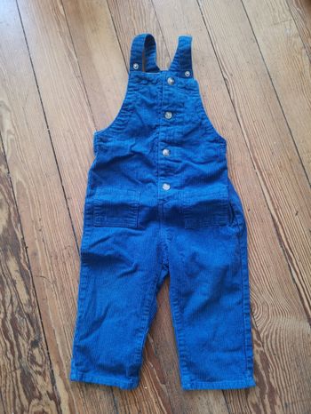 Salopette en velour côtelée