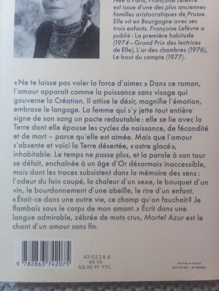 Françoise Lefèvre - Mortel Azur - photo numéro 3