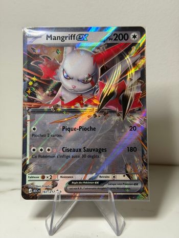 Mangriff Ex carte Pokémon Héros transcendants 167/217