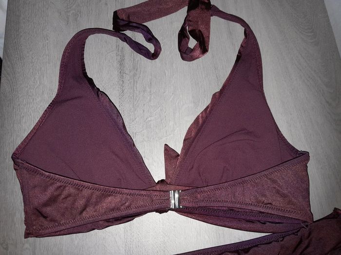 Maillot de bain prune triangle - photo numéro 3