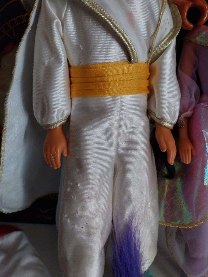 Poupées Jasmine Mattel 1991 Vintage et Aladdin Vintage 1991 Disney Mattel deux tenues Abu - photo numéro 3