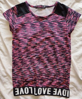 T-shirt fille danse / gym 4 ans - Papillon