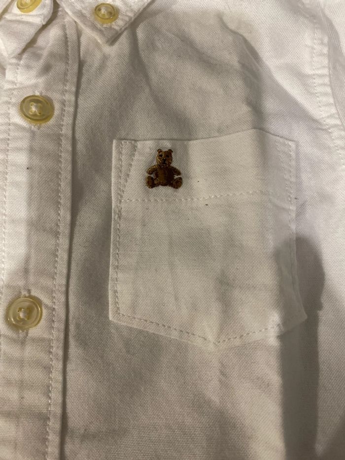 Chemise blanche gap avec ours - photo numéro 2