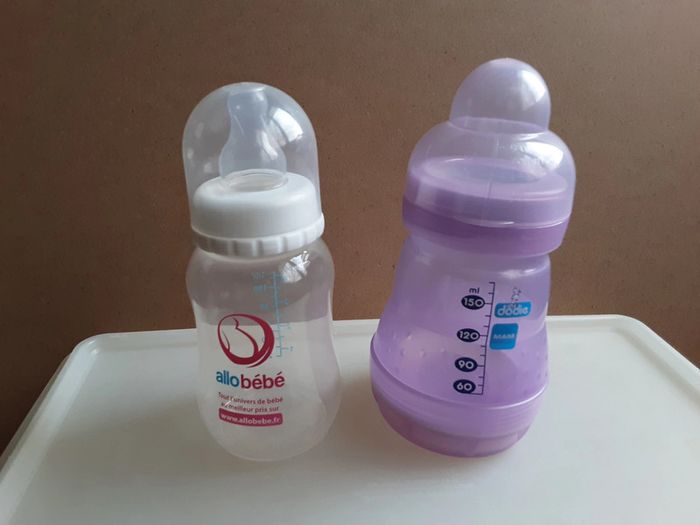 Lot 2 biberons Mam Dodie + Allo bébé