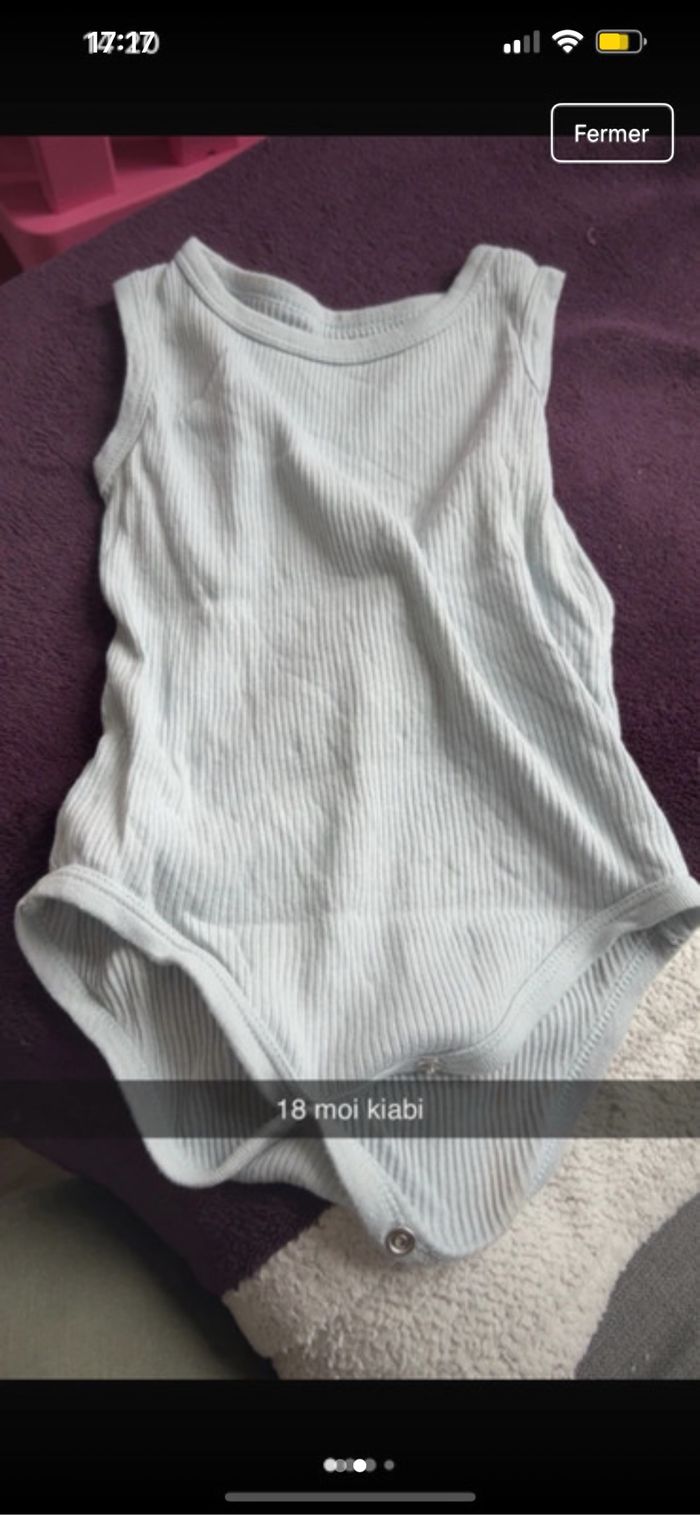 Lot de 2 body garçon