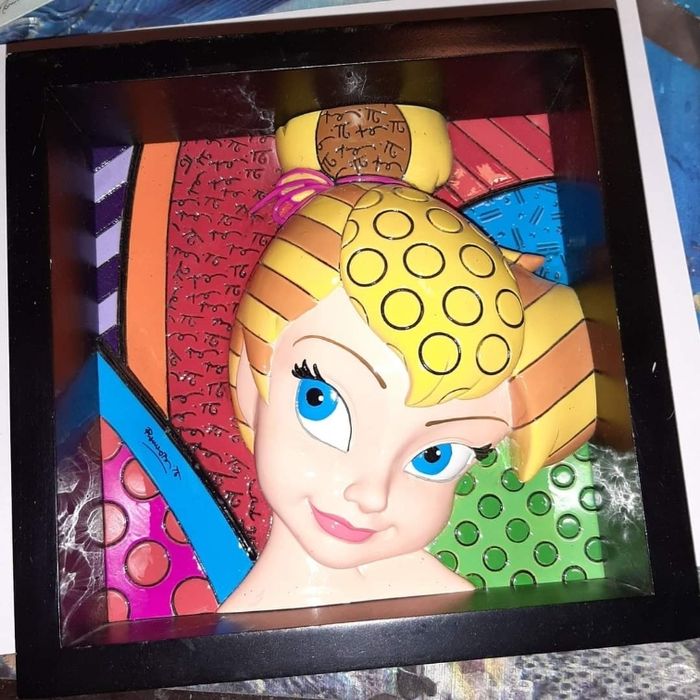 Figurine cadre Disney britto rare fée clochette