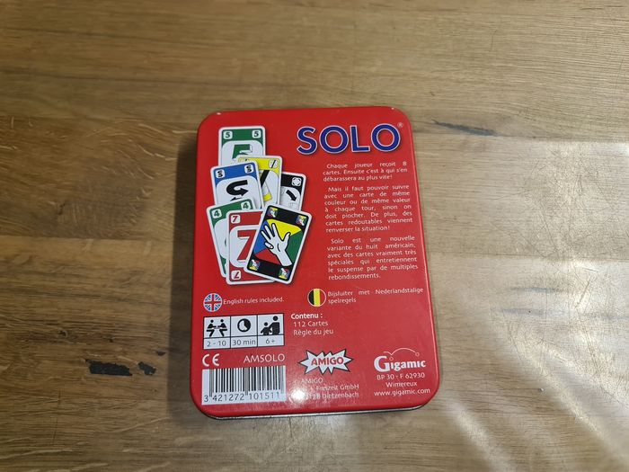 Jeu de cartes Solo des éditions Gigamic, - photo numéro 3