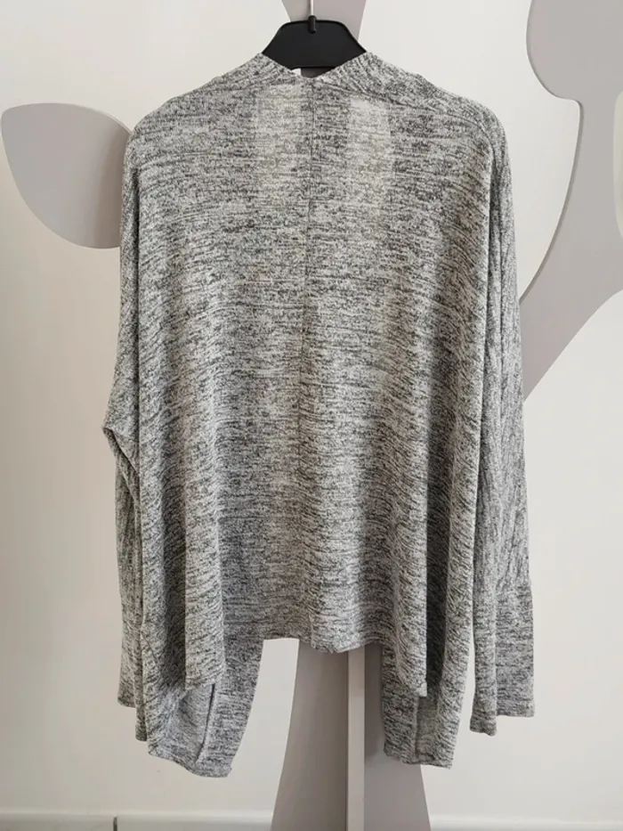 Cardigan gris moucheté noir Punkidz taille 12 ans - photo numéro 2