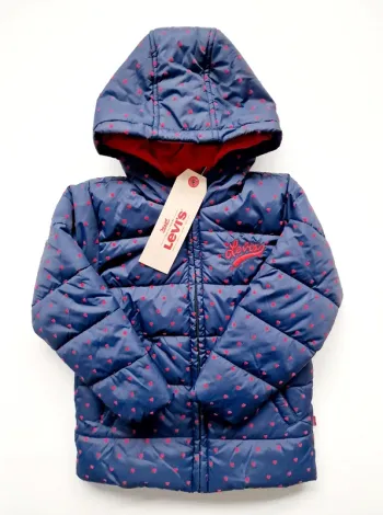 Levi's - Doudoune / veste / manteau doublé polaire, manches longues avec capuche - Neuve ! (3 ans)