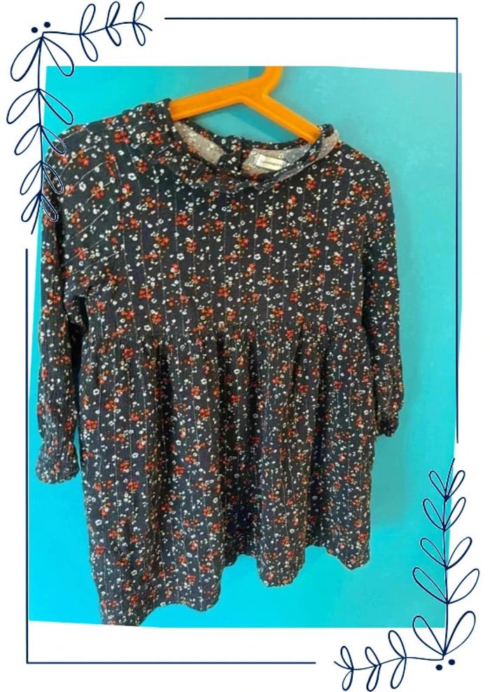 Belle robe manches longues doublée 3 ans lulu castagnette