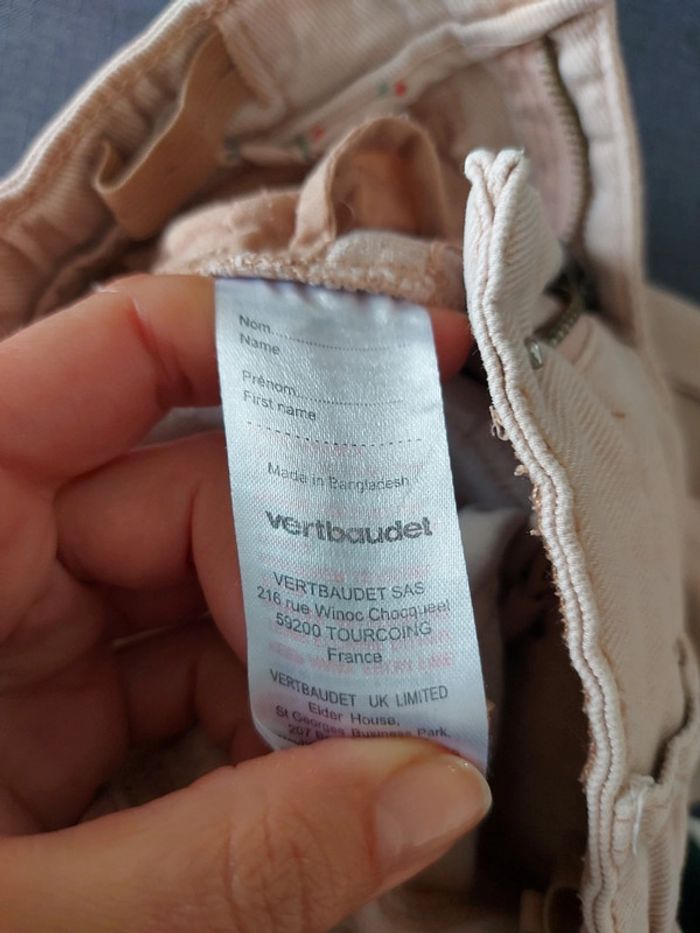 Bermuda en jeans rose poudre Vertbaudet 5 ans - photo numéro 15