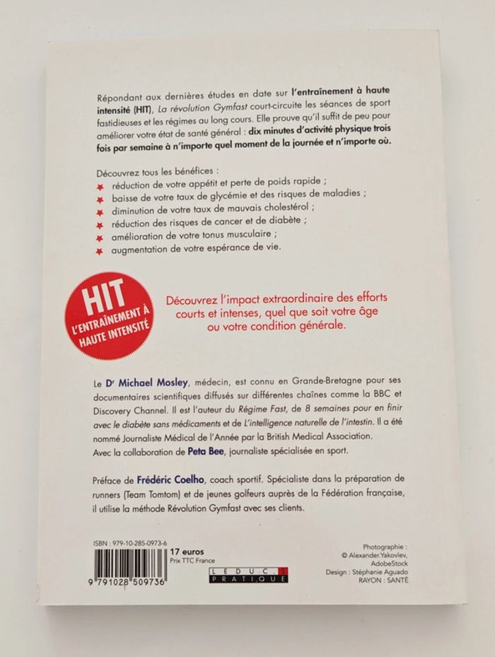 La révolution Gymfast – Michael Mosley | 3 x 10 min de sport/semaine, HIT, état neuf - photo numéro 2