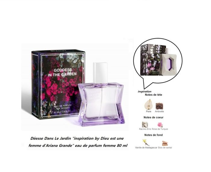 Déesse Dans Le Jardin "inspi Dieu est une femme d'ariana Grande " eau de parfum femme 80 ml - photo numéro 2