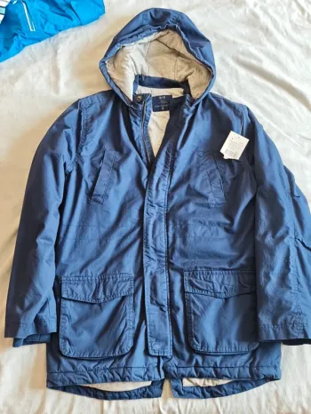 Manteau Parka Bleu Marine Enfant 14 ans - CFK Neuf avec étiquette