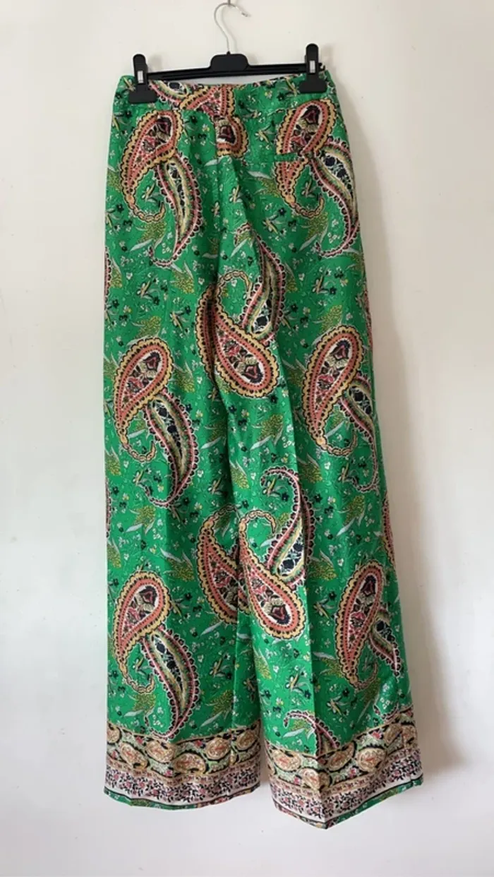 Pantalon imprimée taille haute Zara taille XS - photo numéro 6