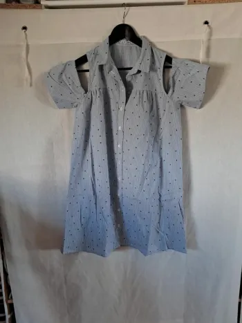 Robe Chemise  blouse longue originale