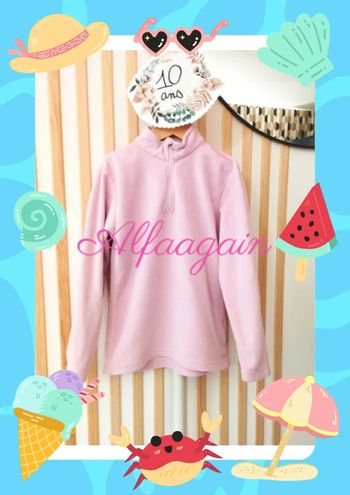 Pull polaire rose 10ans