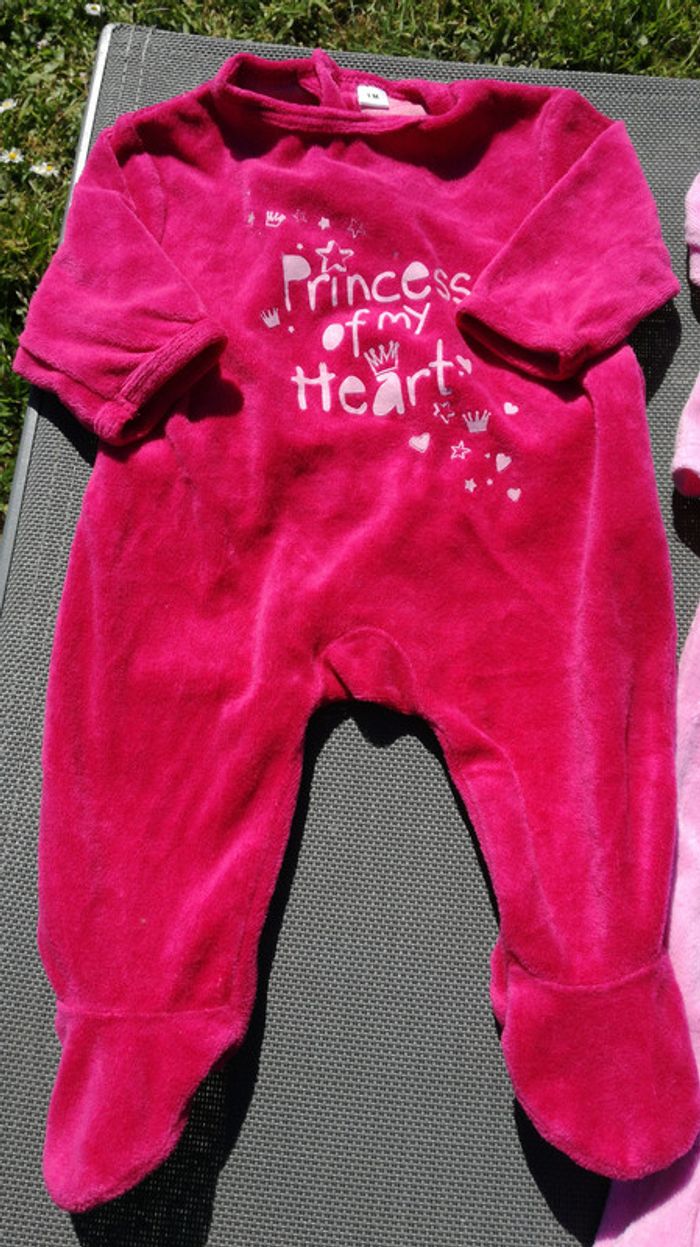 Lot Pyjamas fille taille 1 mois - photo numéro 2