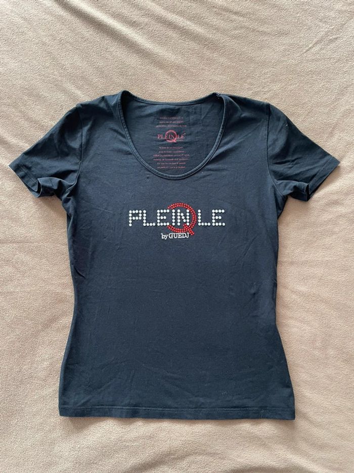 T-shirt noir femme Plein le Q by Guedj taille M - photo numéro 2
