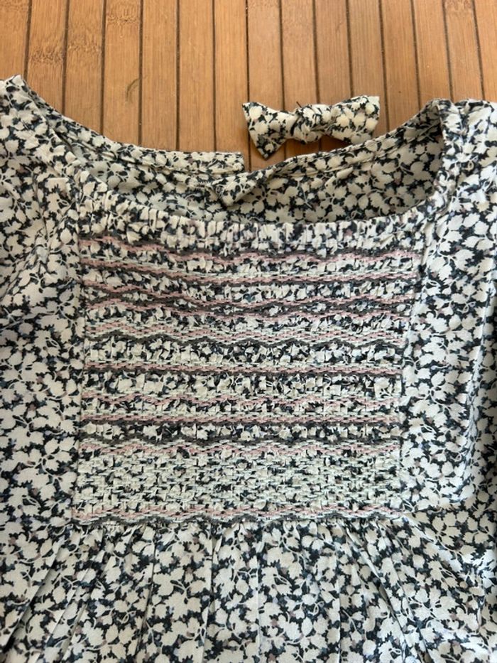 Blouse style bonpoint Liberty et barrette - photo numéro 2