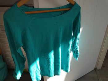 Tshirt bleu manches longues taille 36