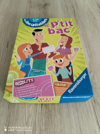 Jeu de société : Le P'tit bac.