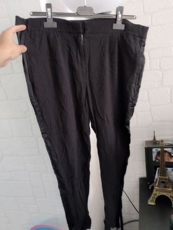 Pantalon fluide noir Zara femme