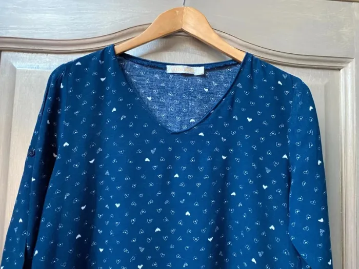 Robe Cerise blue M/L bleu à petit coeur - photo numéro 2
