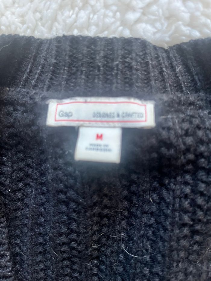 🖤 Cardigan / gilet long noir taille M - Gap 🖤 - photo numéro 3