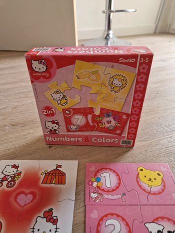 Jeu nombres et couleurs hello kitty