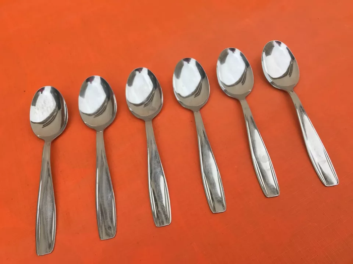 6 cuillères à soupe Acier inoxydable Longueur : 195mm - photo numéro 2