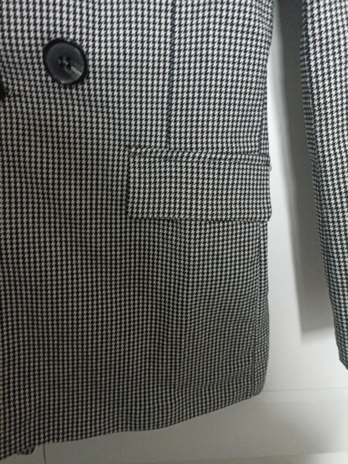 Blazer a carreaux mi long - photo numéro 4