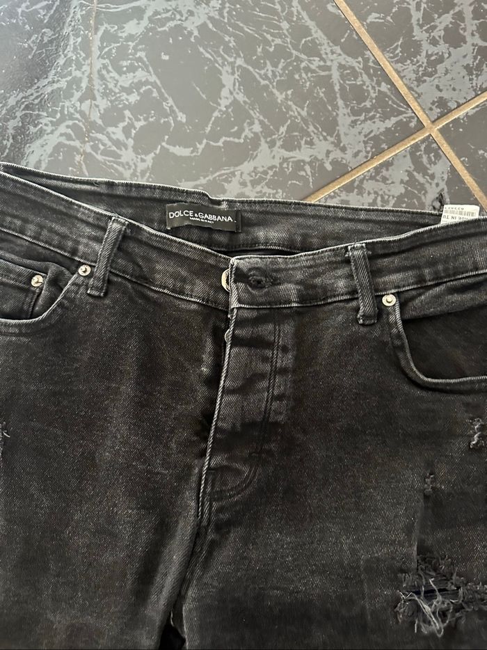 Jean noir troué W 38 L 32 - photo numéro 3
