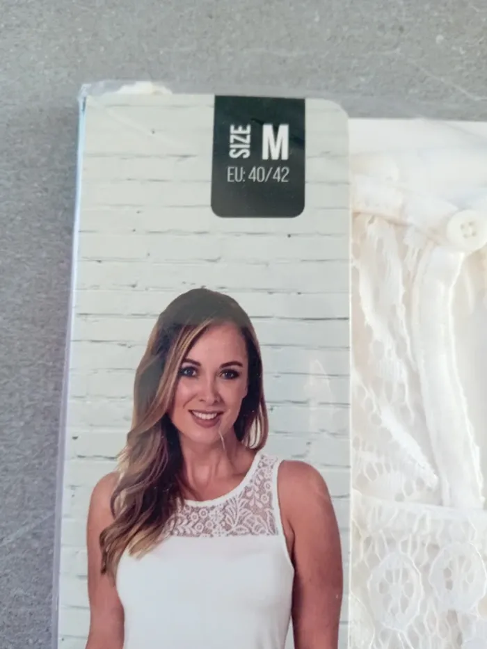 Débardeur taille M Blanc - photo numéro 2