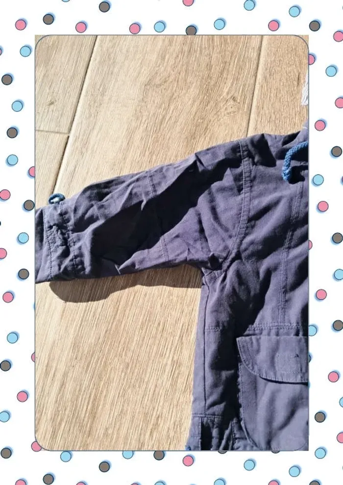 Manteau veste avec capuche 18 mois - photo numéro 3